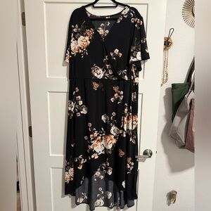 Maurices Hi-Low Floral Dress - 2X